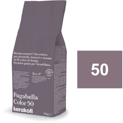 Kerakoll FUGABELLA COLOR 50 resina stucco piastrelle mosaici marmi 3 KG