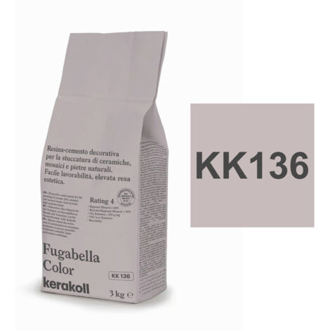 Kerakoll FUGABELLA COLOR KK136 resina stucco piastrelle mosaici marmi 3 KG