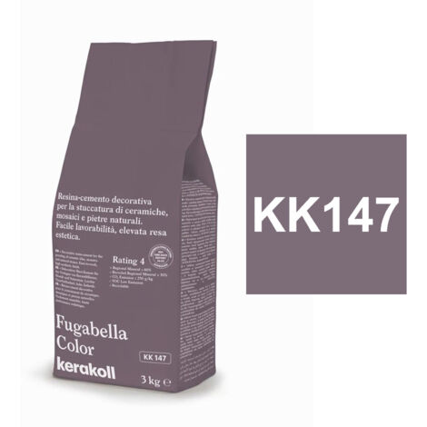 Kerakoll FUGABELLA COLOR KK147 resina stucco piastrelle mosaici marmi 3 KG