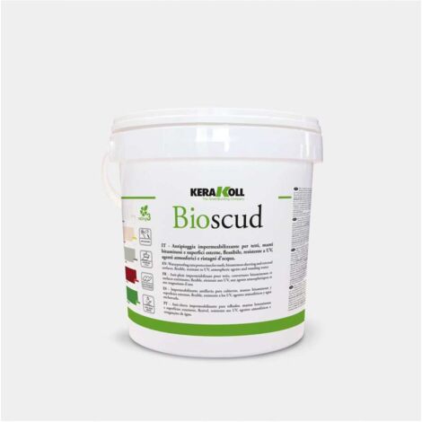 Kerakoll Guaina Bioscud Verde 1kg - Membrana Impermeabilizzante Acrilica
