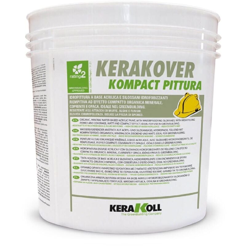 Kerakover kompact pittura idropittura acrilsilossanica 4 lt - Kerakoll