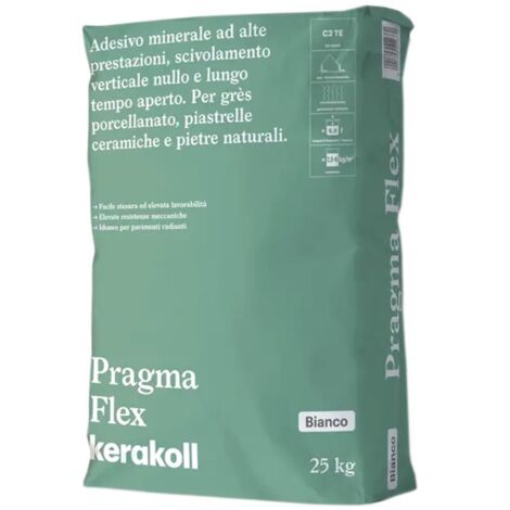 Kerakoll PRAGMA FLEX colla per gres ceramica pietre naturali 25 KG bianco