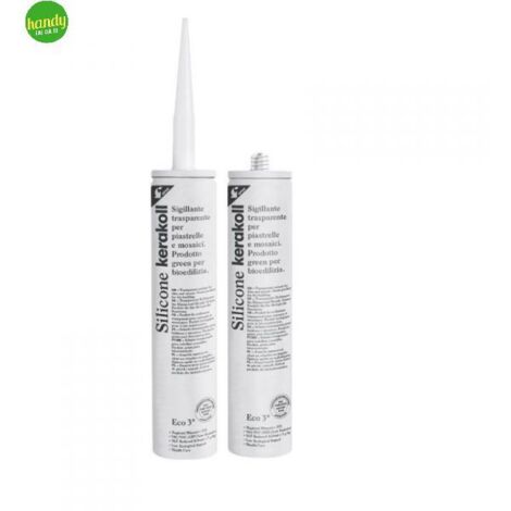 Kerakoll Silicone Color KK1 310ml - Sigillante siliconico Bianco - Alta adesione per ceramiche e piscine