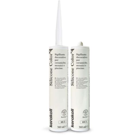 Kerakoll Silicone Color KK2 310ml - Sigillante siliconico Beige - Impermeabile e resistente UV