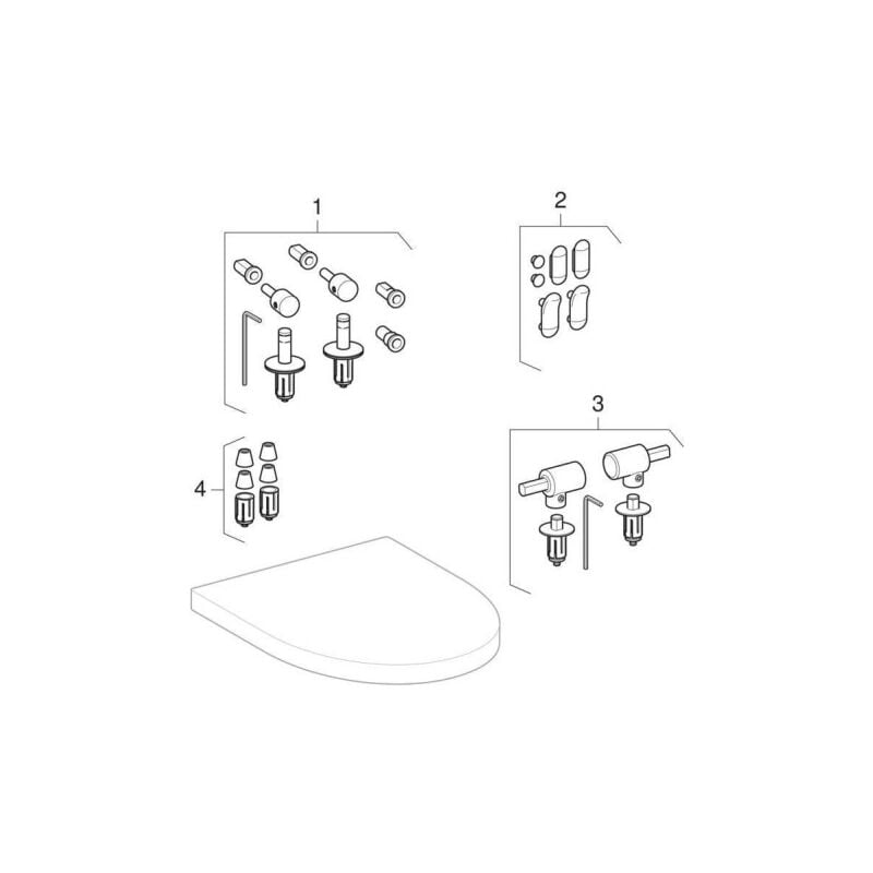 Abattant wc flow charnière es blanc avec Descente automatique