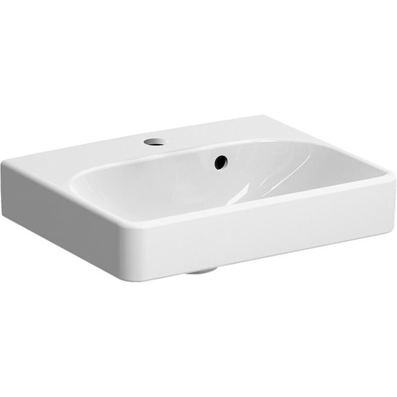 Geberit - Smyle Square lave-mains 500222, 45x36cm, avec trou pour