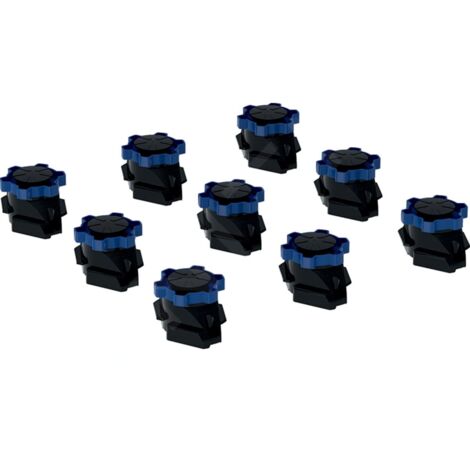 Keramag – Pieds réglables pour receveurs de douche en résine de pierre – Hauteur 60 à 120 mm – Lot de 9 pièces – Installation sans outil