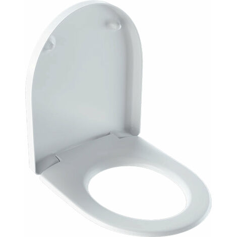 Keramag Renova Nr.1 Plan Siège de WC avec couvercle 573085, fixation par le haut, charnières en laiton chromé - 573085000