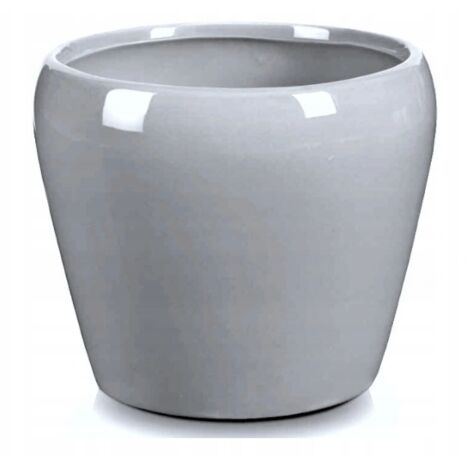 Keramik Blumentopf 14,5 cm grau
