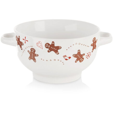 Keramik-Bouillonschüssel LEBKUCHEN 750 ml