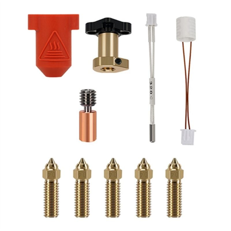 Image of Keramik-Heizblock-Kit, 3D-Druckerteile, hochtemperaturbeständiges Hotend mit 5 Düsen für K1/K1 max