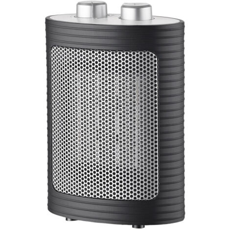 Keramik-Heizlüfter 1500w schwarz/silber 3Funktionen 2Potencias termost.reg.antivolcolcolco 22x15x9 cm