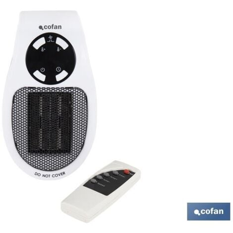 COFAN Keramik-Heizstecker mit Fernbedienung, 500 W