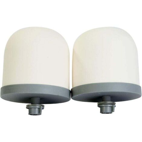 Keramik-Kuppel-Wasserfilter, 2er-Pack – Ersatzfilter für 0,15–0,5 Mikron Wasservorfiltereinheiten – Geeignet für Wasserfiltersysteme im Haushalt