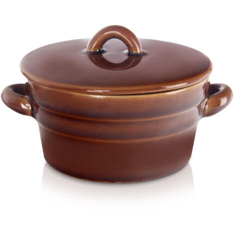 Keramik-Schmalztopf mit Deckel 340 ml