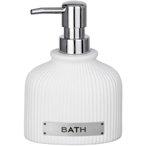 Keramik Seifenspender Bath weiß Seife Spender Badaccessoires Badzubehör