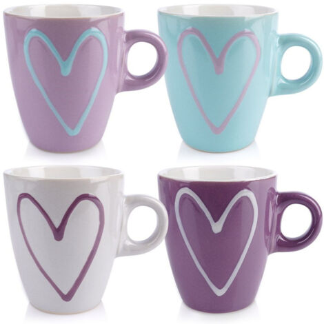 Keramikbecher 230 ml 4 Stk.