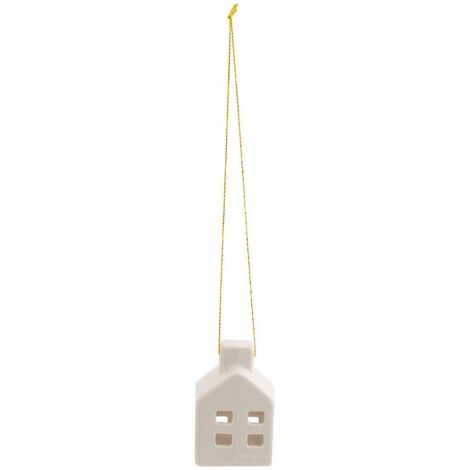 Keramiksubjekt Haus H.6cm weiß - Atmosphera créateur d'intérieur