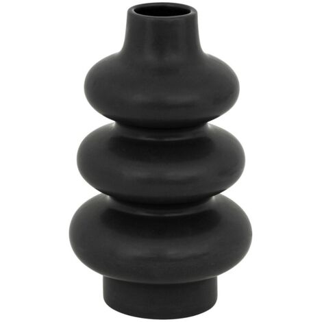 Keramikvase Clothilde Schwarz H25cm - Atmosphera créateur d'intérieur