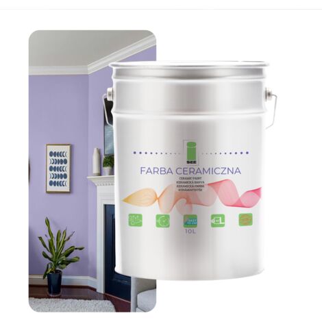 Keramikwandfarbe, abwaschbar, helllila, 10 l, fleckenabweisend