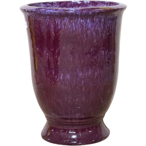 Keramischer Blumentopf Arthur - Violett - Ø 32 cm Höhe 39 cm