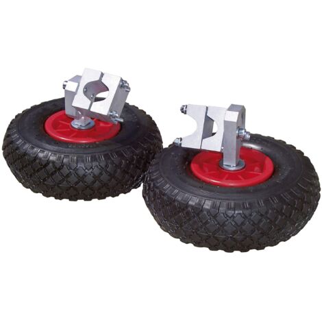 Kerbl 29396 - Set di 2 Ruote di Supporto per carriola