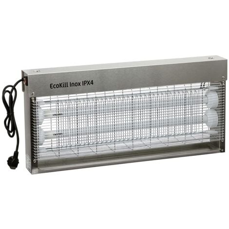 Kerbl 299936 Killer elettrico Fly Ecokill, Inox IP X 4, 2 x 20 W