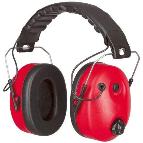 Kerbl 34490 - Protezione dell'udito elettronica, SNR 31 dB, colore: Rosso
