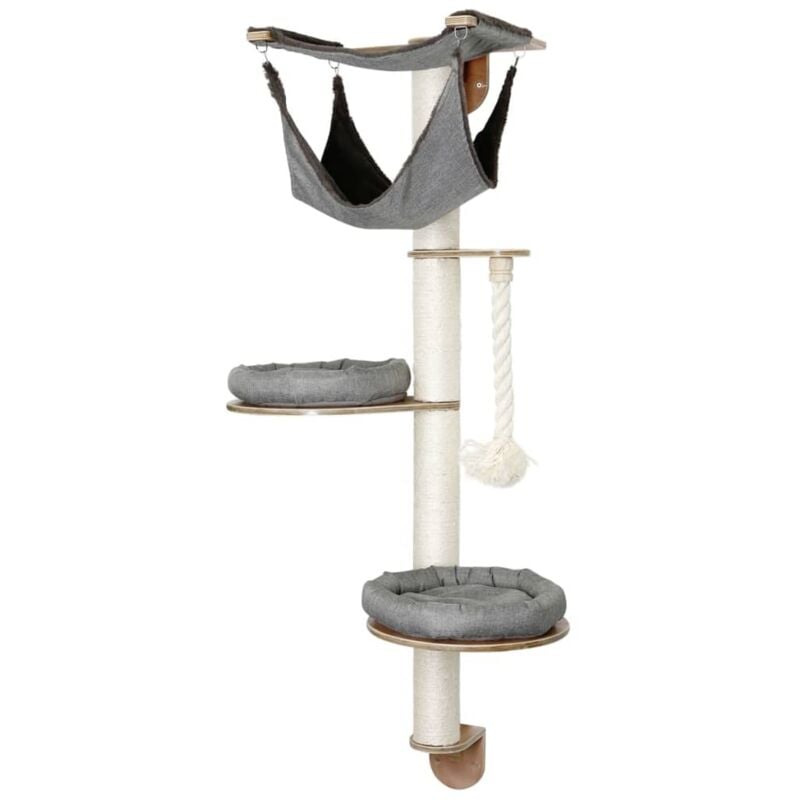 

Kerbl Árbol para gatos mural Dolomit 2.0 Tofana gris 160 cm 81545 - Gris