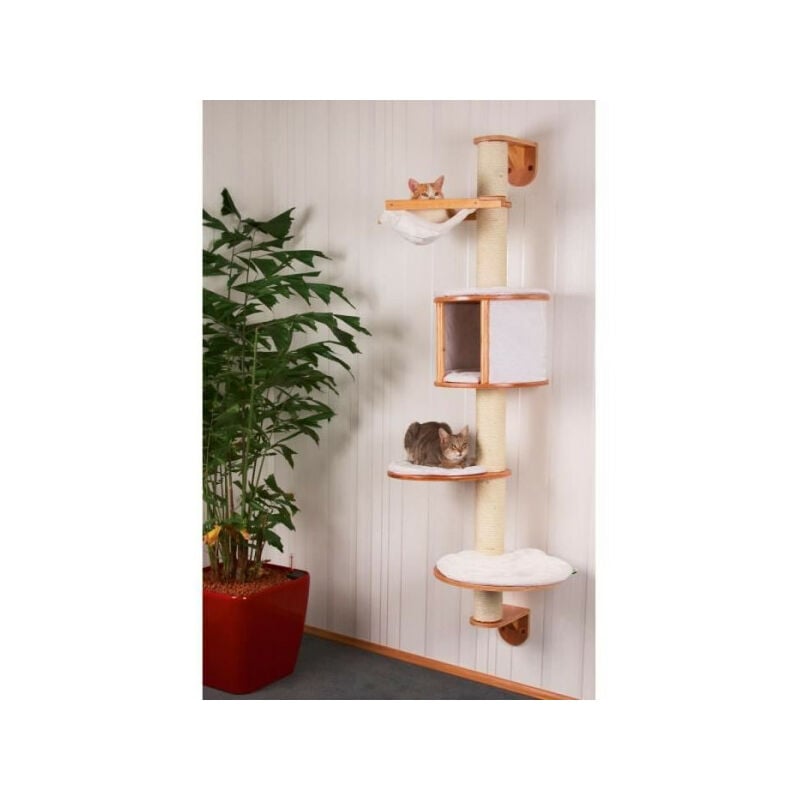 Kerbl - Arbre a chats mural Dolomit 168 cm Blanc 81500