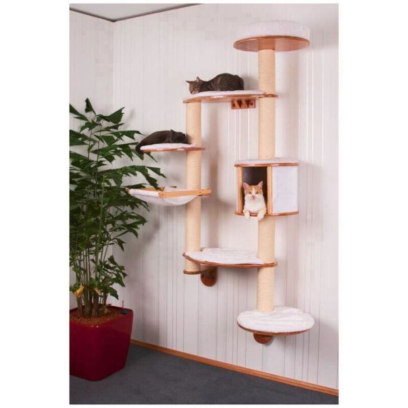 Kerbl - Arbre a chats mural Dolomit XL185 cm Blanc 81501