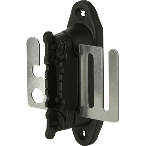 Kerbl Bandtorgriffisolator Profi Niroplatte, schwarz Keine Angabe