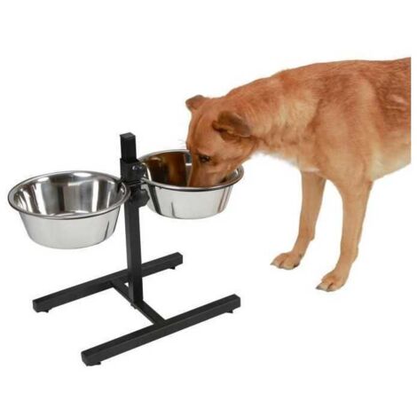 KERBL Bar alimentation avec ecuelle pour chien - 2x1800ml