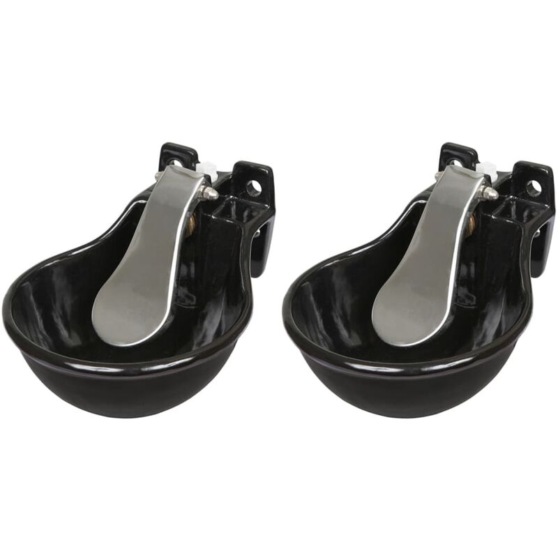 

Kerbl Bebederos G16 Hierro Esmaltado 2 Unidades - Negro