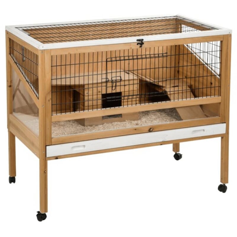 Kerbl - Cage de petits animaux Indoor Deluxe 115 x60 x92,5 cm Bois 82725