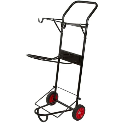 Kerbl Carrito perchero para montura Caddy metal negro 321000