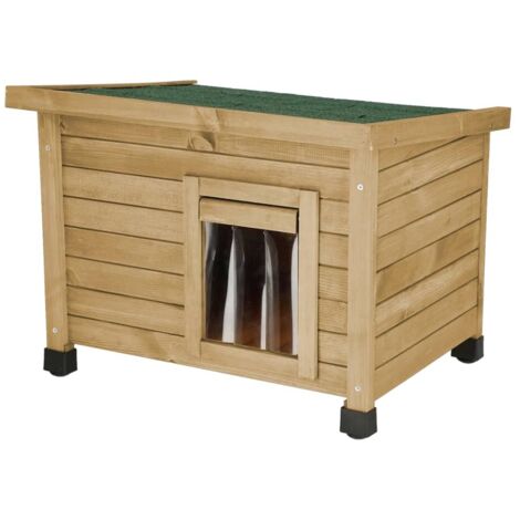 KERBL Casa per gatti Rustica 57x42x45cm - Legno