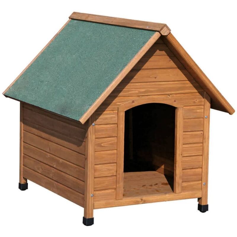 

Caseta para perros 100x88x99 cm marrón y verde 82395 - Marrón - Kerbl