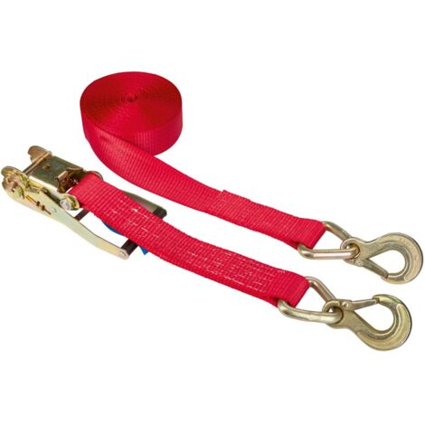 Kerbl – Cinghia di Fissaggio oesenhaken, 2 Pezzi, 50 mm/8 m, 5000 kg, Rosso