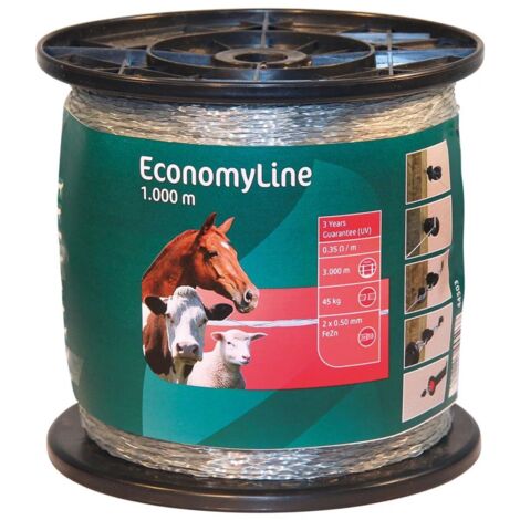 Kerbl Corda Bianca per Recinzione EconomyLine 1000 m 44503