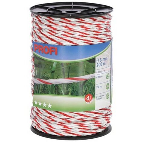 KERBL CORDE POUR CLÃTURE ÃLECTRIQUE ''PROFI'' PE 200 M 59509