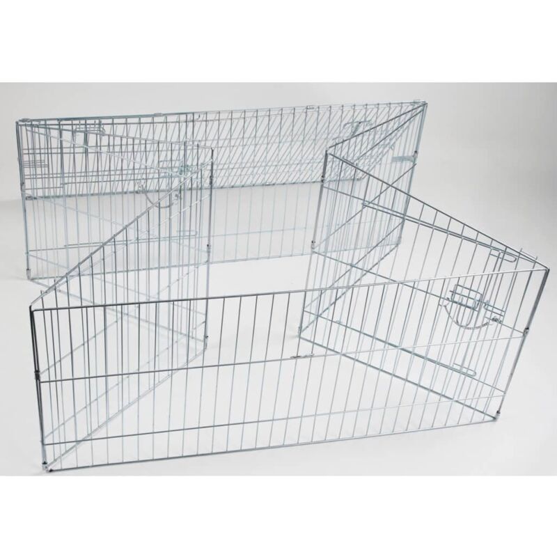 

Kerbl Corral para mascotas al aire libre Easy metal plateado 82845 - Plateado
