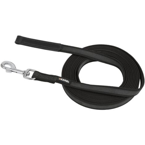 Kerbl Correa de perro de remolque 5 m goma negra 81044