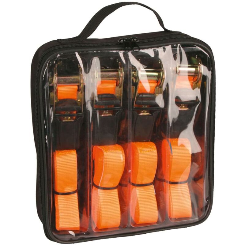 

Correa de sujeción con set trinquete 4 unids 5 m 500 kg 37991 - Naranja - Kerbl