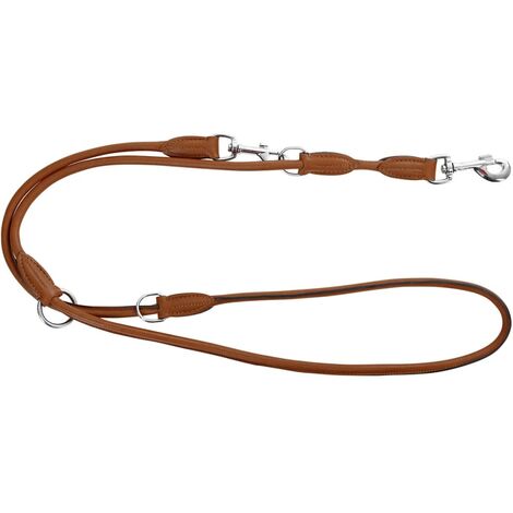Kerbl Correa para perro Roma 2 m cuero marrón 81098