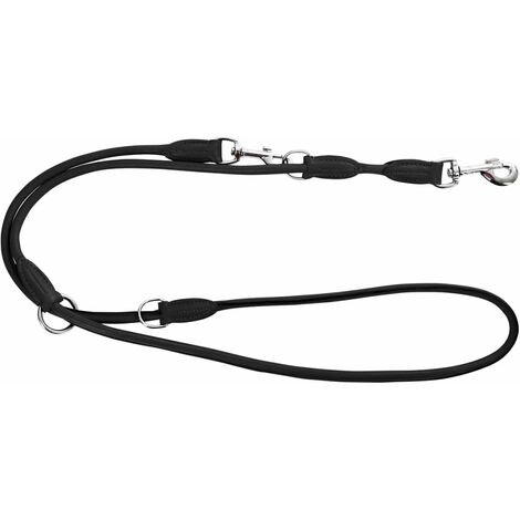 Kerbl Correa para perro Roma 2 m cuero negro 81097