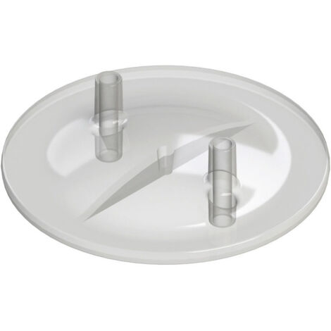 KERBL COUVERCLE PLAT POUR SEAU DE TRAITE TRANSPARENT 13 X 17 MM 2 DOUILLES 151058