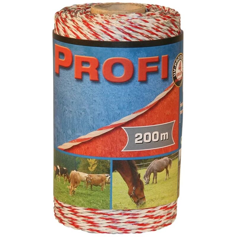 

Cuerda de cerca eléctrica Profi PE 200 m 59511 - Blanco - Kerbl