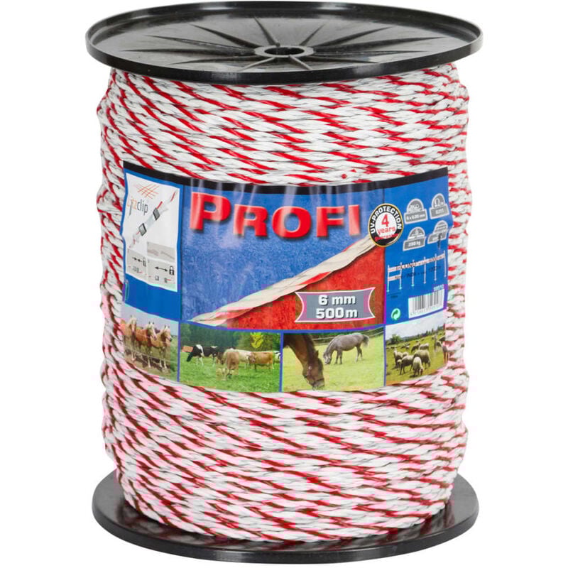 

Cuerda de cerca eléctrica Profi PE 500 m 59510 - Blanco - Kerbl