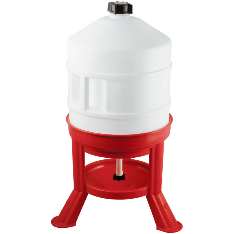 Kerbl Hobbyfarming Automatische Geflügeltränke Rot / Weiss